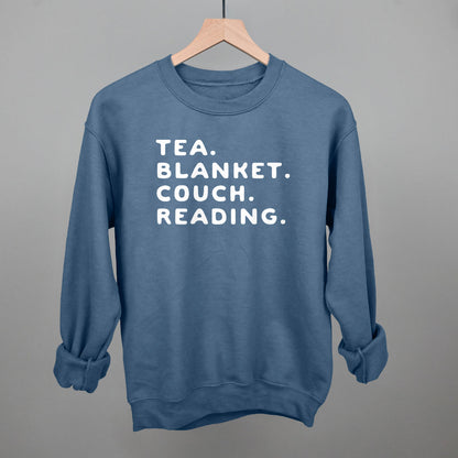 Tea Blanket Couch Reading