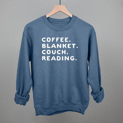 Coffee Blanket Couch Reading
