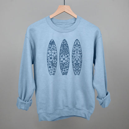 Blue Floral Surfboards