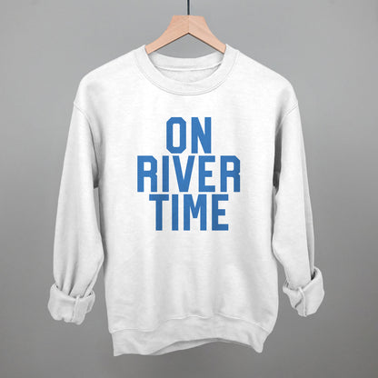 On River Time Block Letters