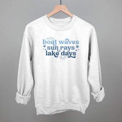 Boat Waves, Sun Rays, Lake Days