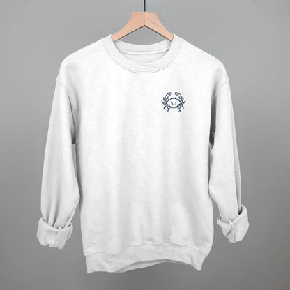 Crab Doodle (Navy Blue) (Left Chest)