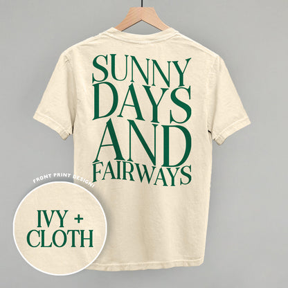 Sunny Days And Fairways (Back Print)