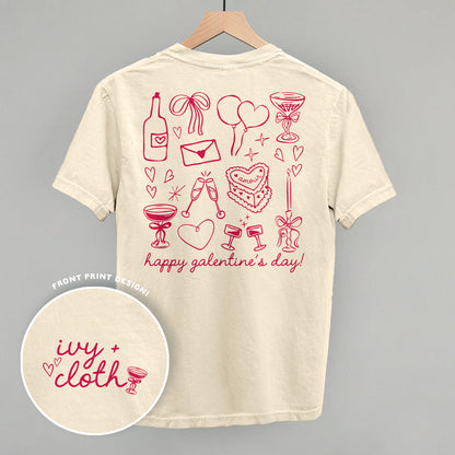 Galentine's Pink Doodles (Back Print)