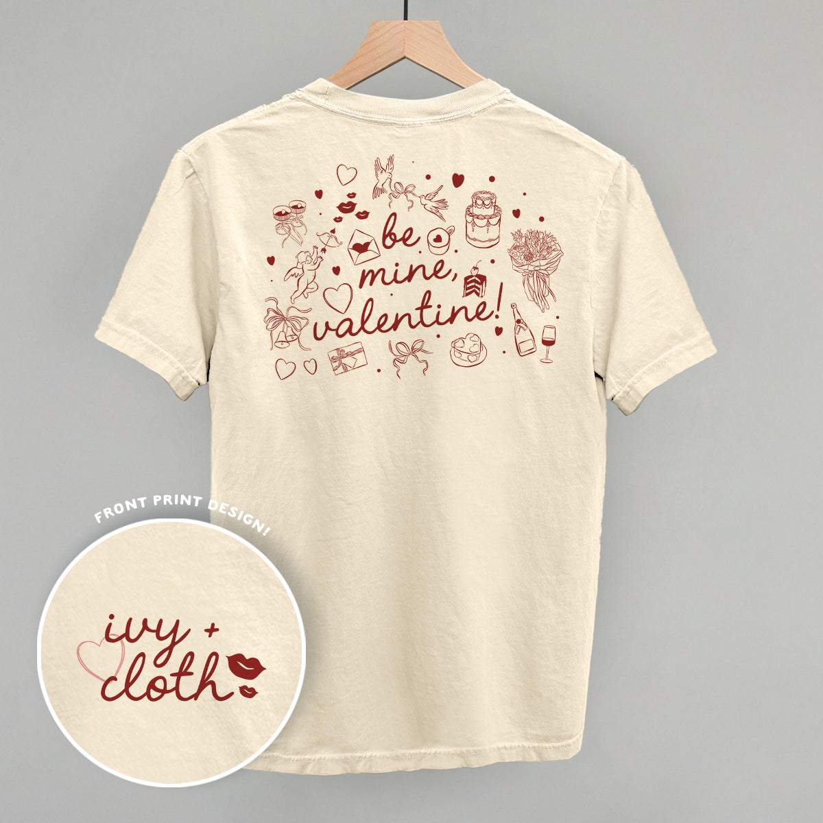 Be Mine, Valentine Doodles (Back Print)