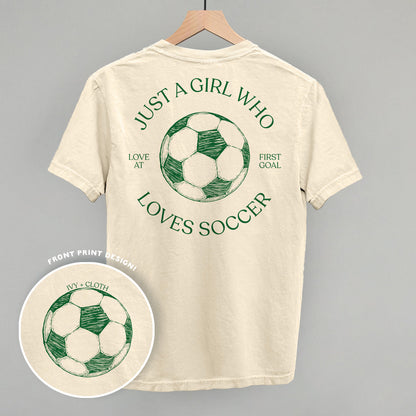 Just A Girl Who Loves Soccer (Back Print)