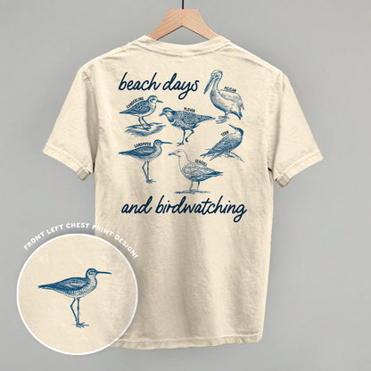 Beach Days And Birdwatching (Back Print)