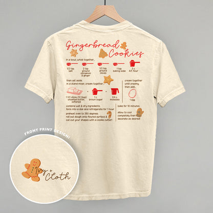 Gingerbread Cookie Recipe (Back Print)