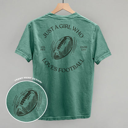 Just A Girl Who Loves Football (Back Print)