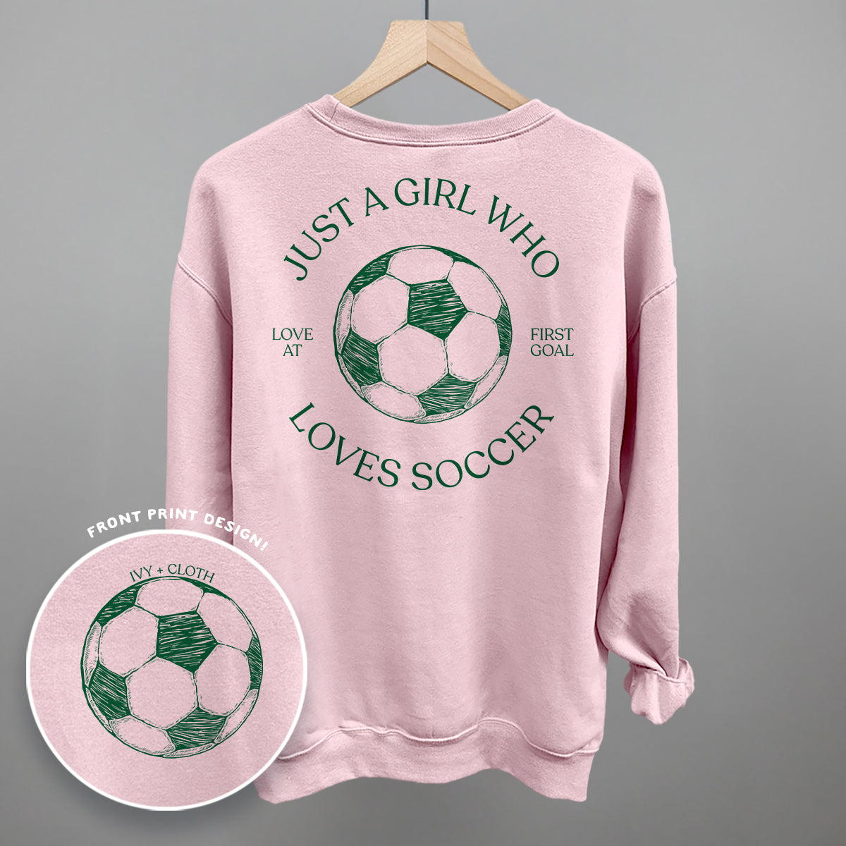 Just A Girl Who Loves Soccer (Back Print)