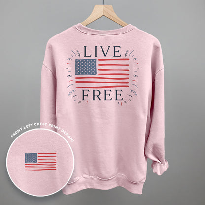Live Free Flag (Back Print)