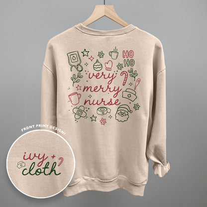 Very Merry Nurse Doodles (Back Print)