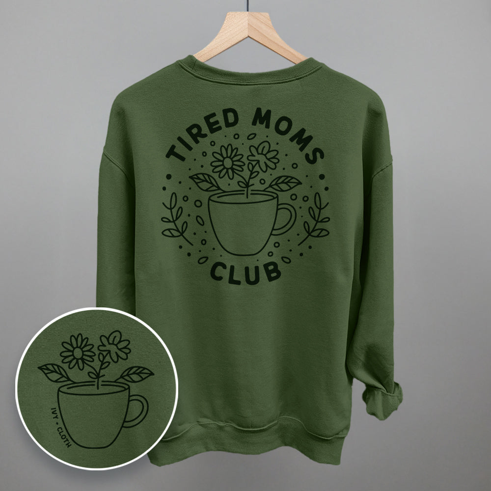 Tired Moms Club Floral (Back Print)