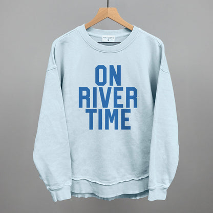On River Time Block Letters