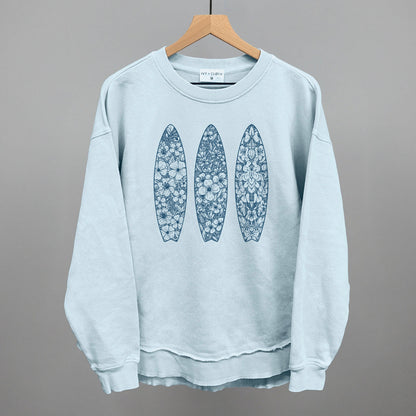 Blue Floral Surfboards