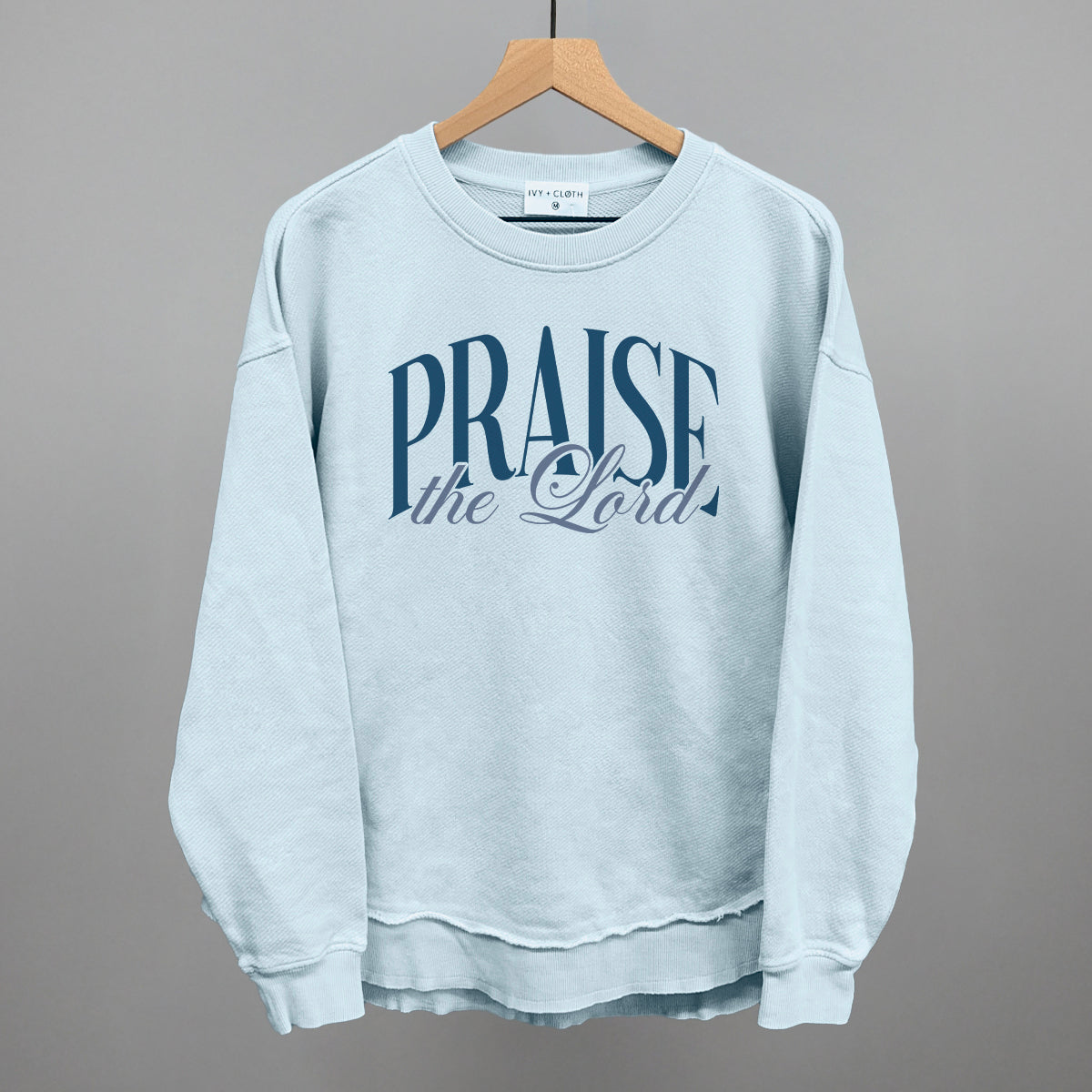 Praise The Lord Blue Script