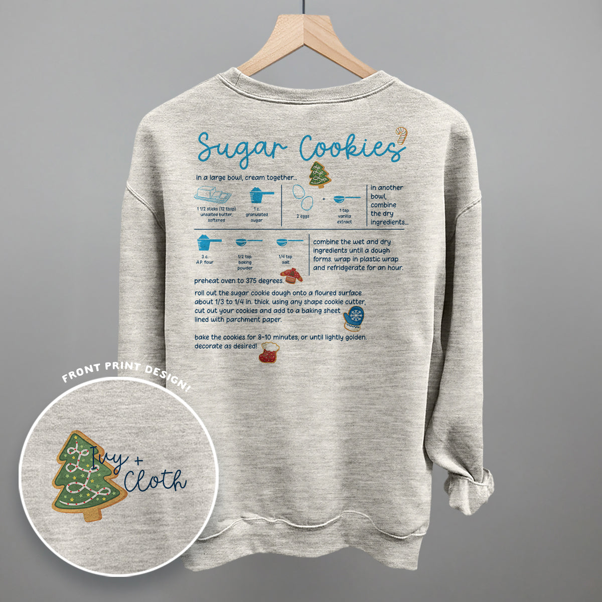 Sugar Cookie Recipe (Back Print)