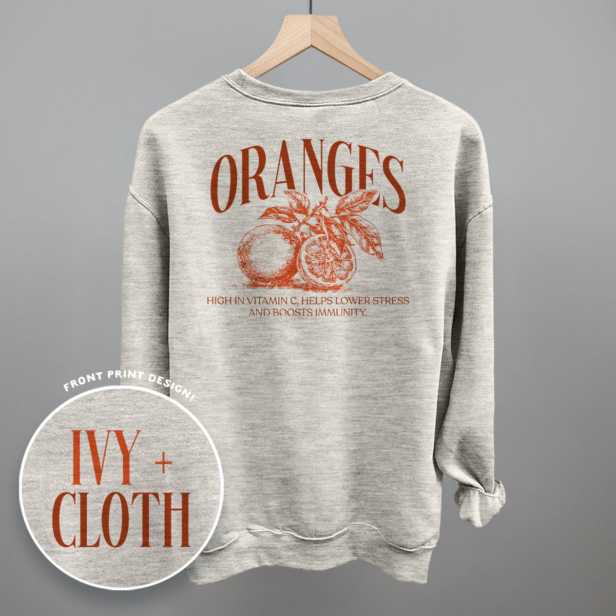 Orange Wellness (Back Print)