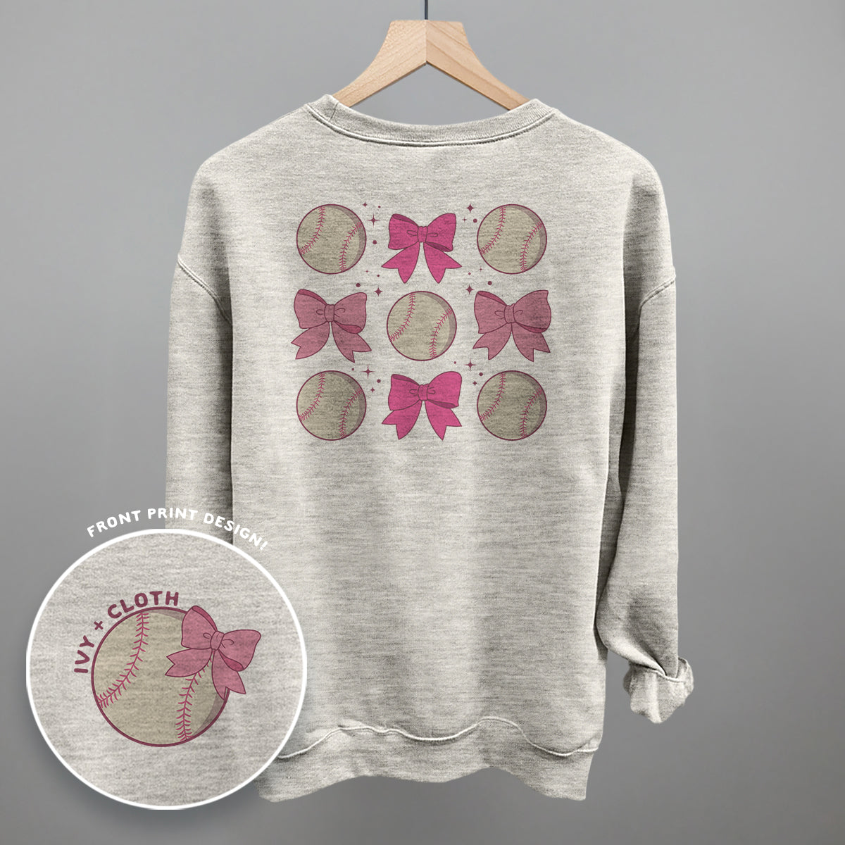 Baseball and Bows (Back Print)