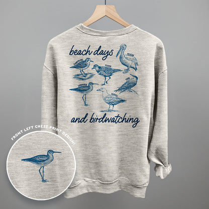 Beach Days And Birdwatching (Back Print)