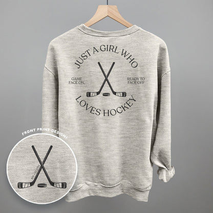 Just A Girl Who Loves Hockey (Back Print)