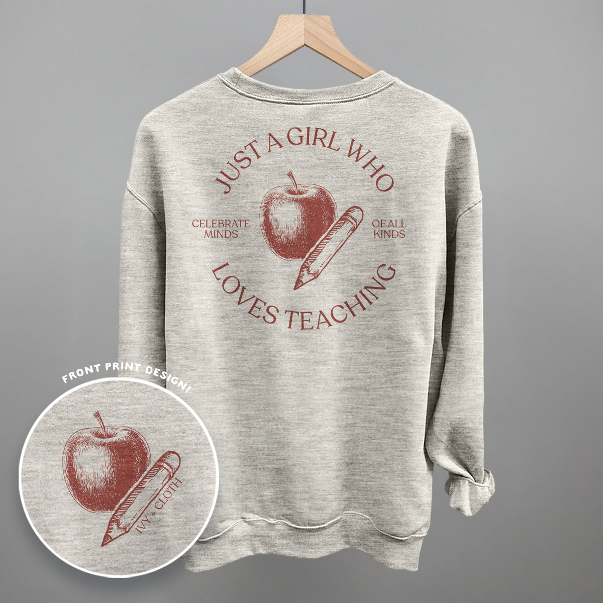 Just A Girl Who Loves Teaching (Back Print)