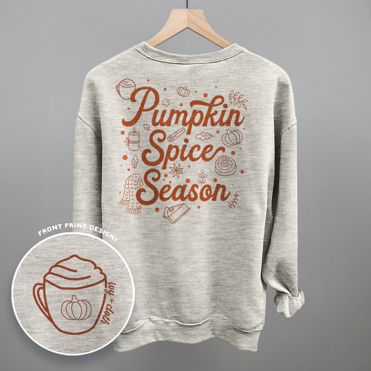 Pumpkin Spice Season Doodles (Back Print)