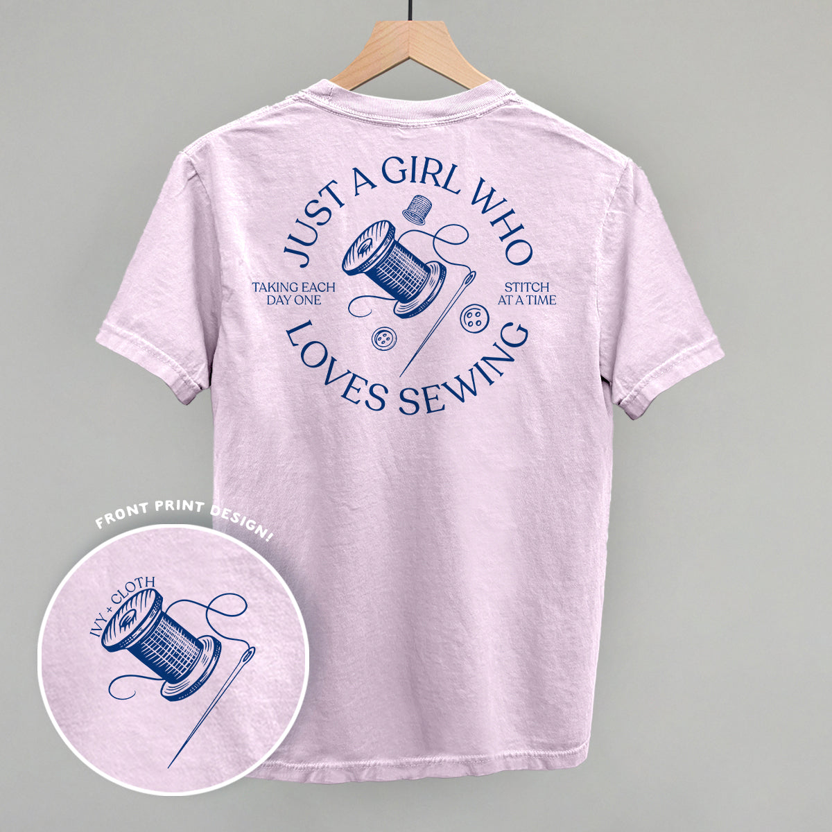 Just A Girl Who Loves Sewing (Back Print)