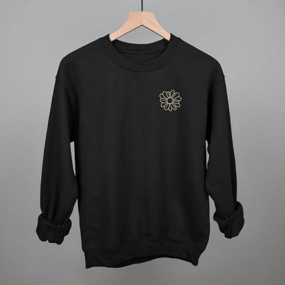 Flower Doodle Cream (Left Chest)