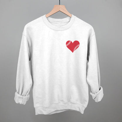 Baseball Heart (Left Chest)