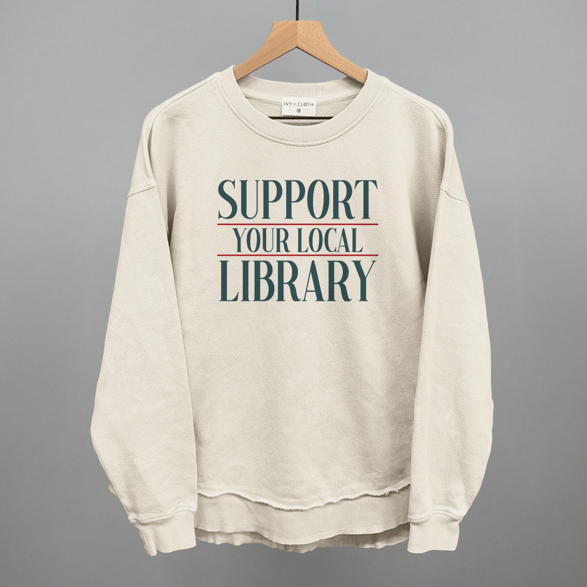 Support Your Local Library Serif