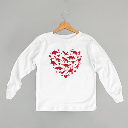 Dinosaur Red Heart (Kids)
