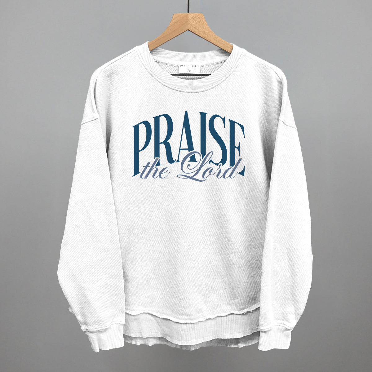 Praise The Lord Blue Script