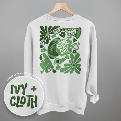 Floral Game Day Green (Back Print)