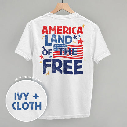 America Land Of The Free Distressed (Back Print)