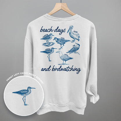 Beach Days And Birdwatching (Back Print)