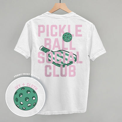 Pickleball Social Club Pink & Green (Back Print)
