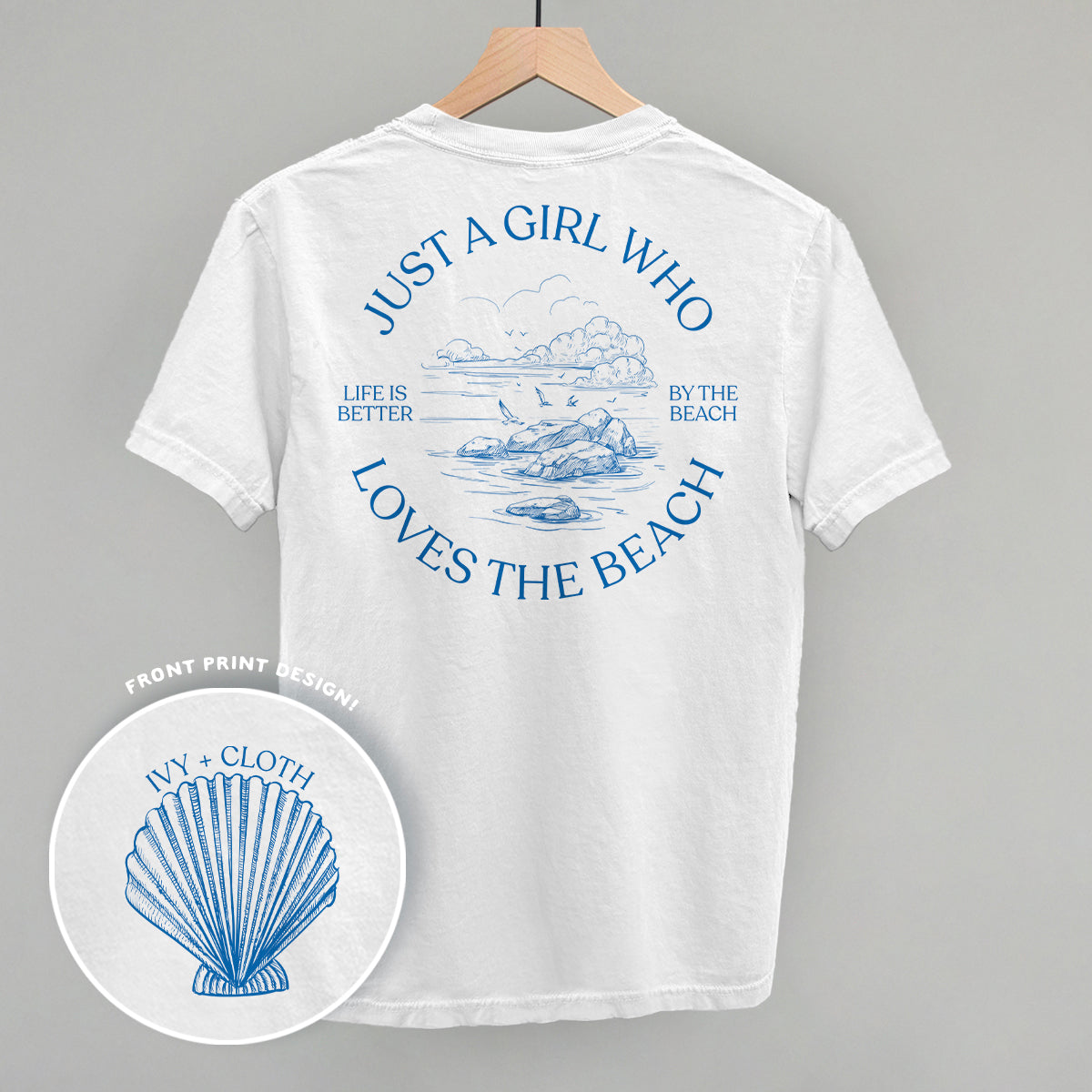 Just A Girl Who Loves The Beach (Back Print)
