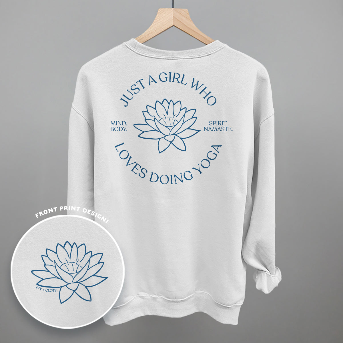 Just A Girl Who Loves Doing Yoga (Back Print)