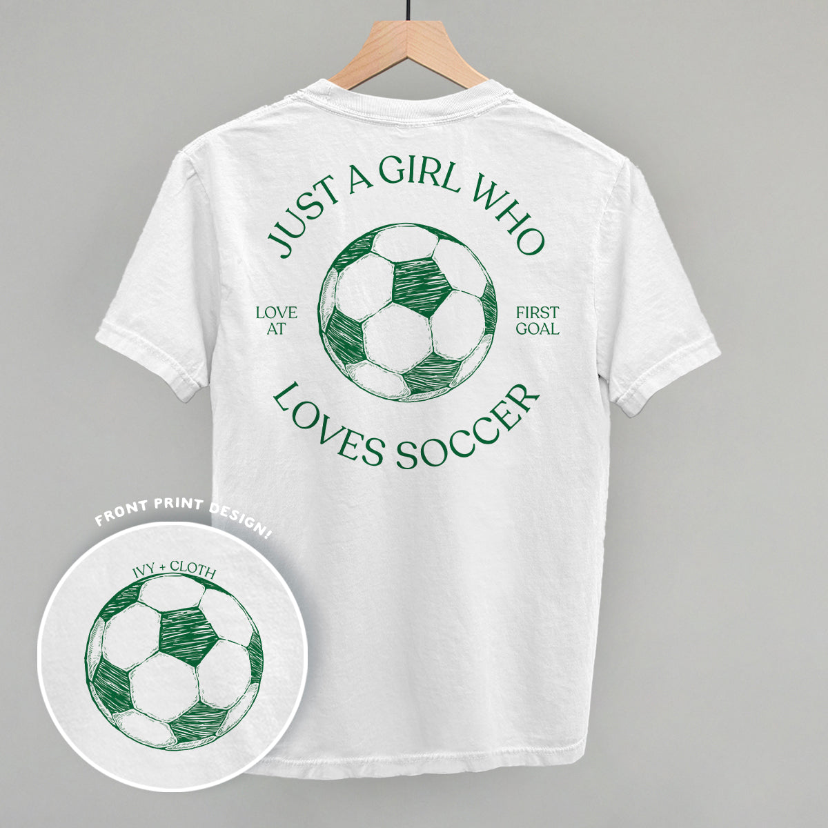 Just A Girl Who Loves Soccer (Back Print)