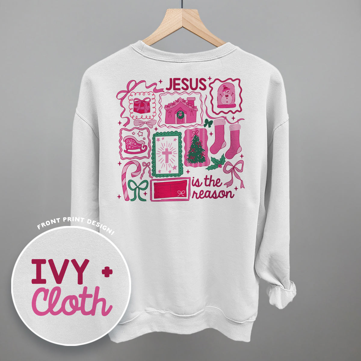 Jesus Is The Reason Pink Doodles (Back Print)