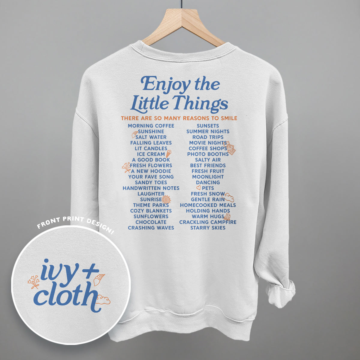 Enjoy The Little Things List (Back Print)