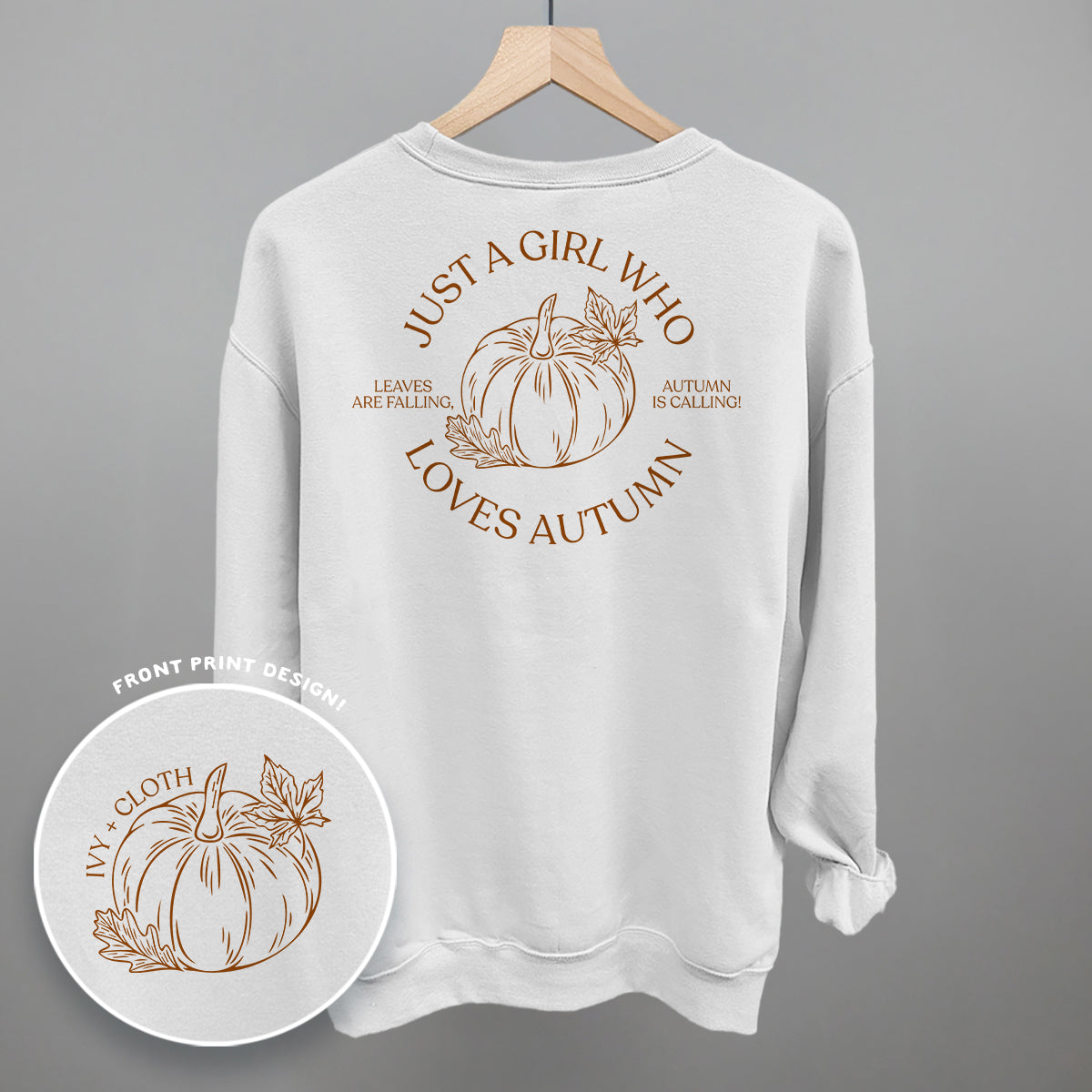Just A Girl Who Loves Autumn (Back Print)