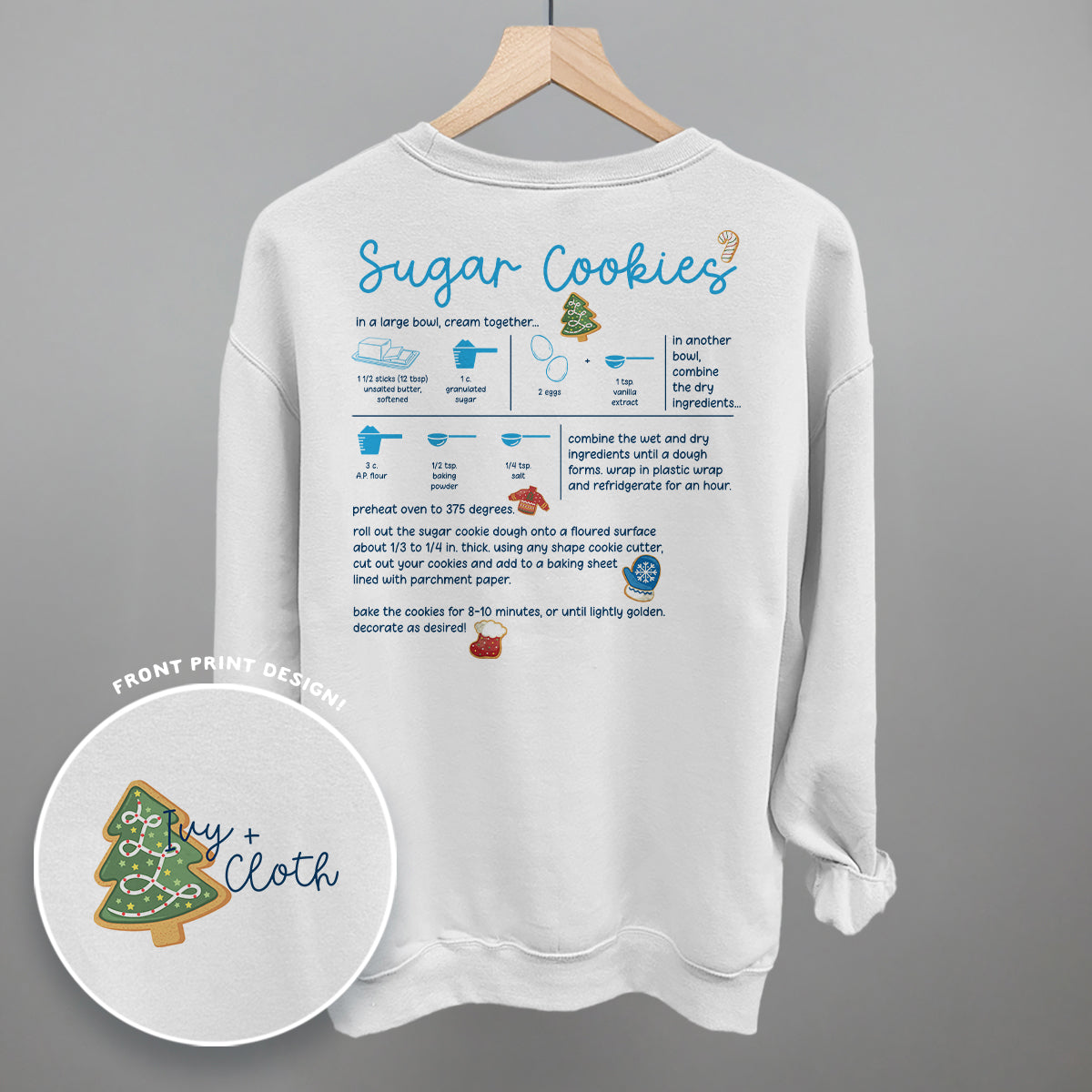 Sugar Cookie Recipe (Back Print)