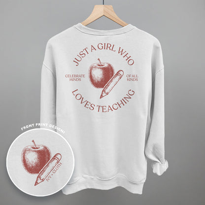 Just A Girl Who Loves Teaching (Back Print)