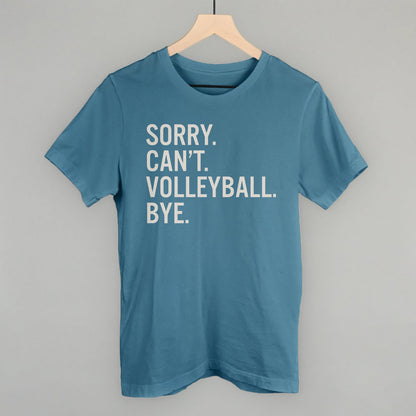 Sorry Can't Volleyball Bye