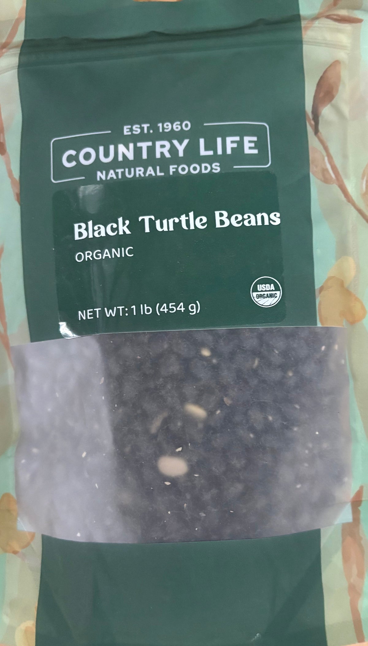 Black Turtle Beans, Organic - (REDUCED PRICE! - Contains splits 1# and 5# only)