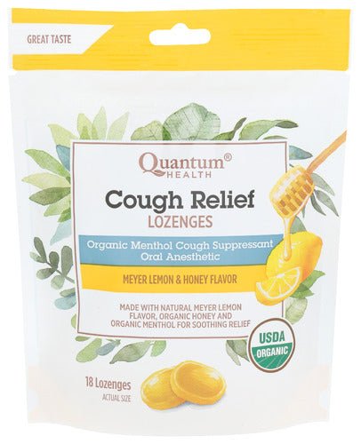 Cough Relief Lozenges, Organic, Quantum Health