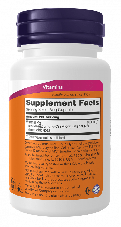 MK-7 Vitamin K-2 100mcg