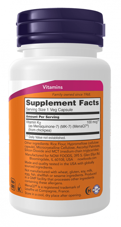 MK-7 Vitamin K-2 100mcg